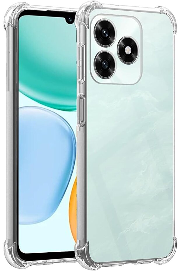 غطاء حماية متوافق مع هاتف Honor X5c Plus، غطاء شفاف من مادة TPU مقاوم للصدمات، غلاف واقي للهاتف، Li