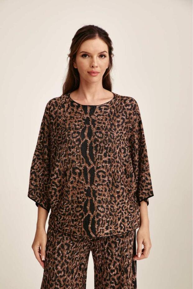 Leopard Print Blouse Multicolor