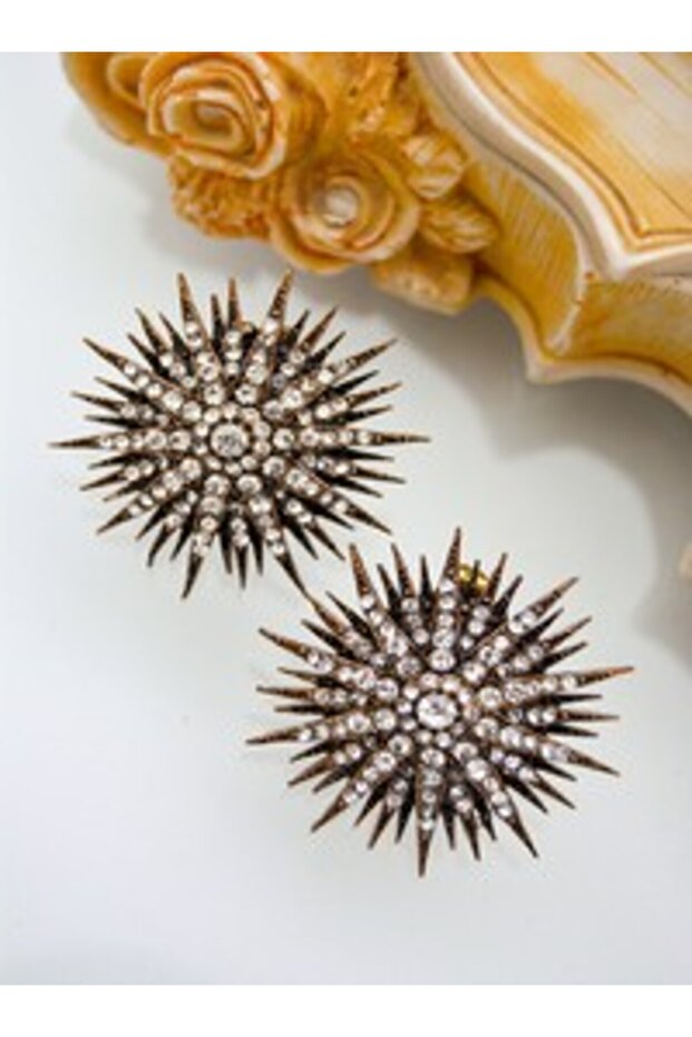 Sun Earrings - Bronze Color -