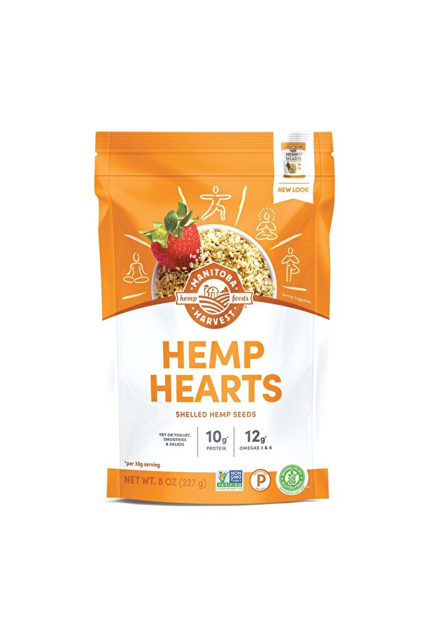 Hemp Hearts, Shelled Hemp Seeds, 8 oz (Pack of 8)
