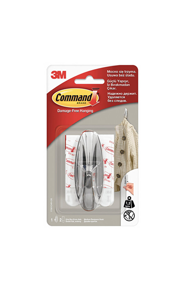 Command ™ 17081Chr Medium Size Chrome Hanger