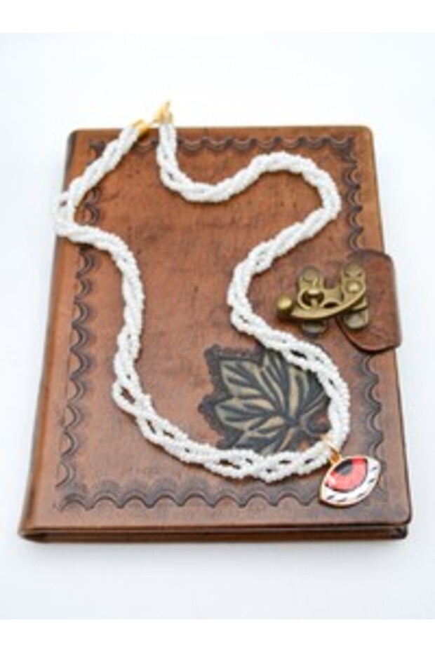 Eye Pearl Necklace - White -