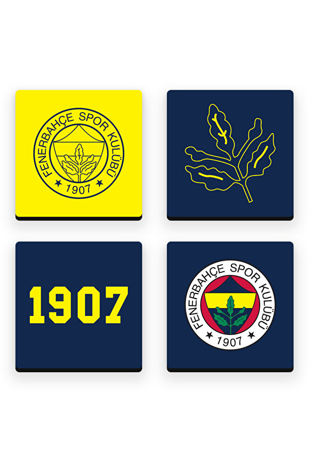 1907 Wooden Coasters (Set of 4) - Licensed Original
