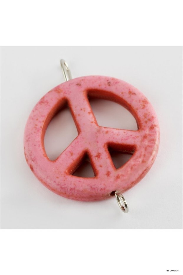CONCEPTA Barış Turquoise Natural Stone Necklace (01025) with Pink Tip