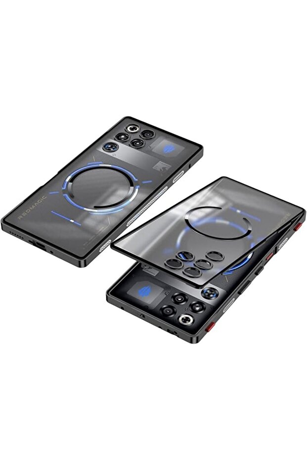 حافظة مغناطيسية لهاتف RedMagic 11 Pro/11S Pro مع واقي شاشة، إطار معدني، شفاف غير لامع مقاوم للسقوط