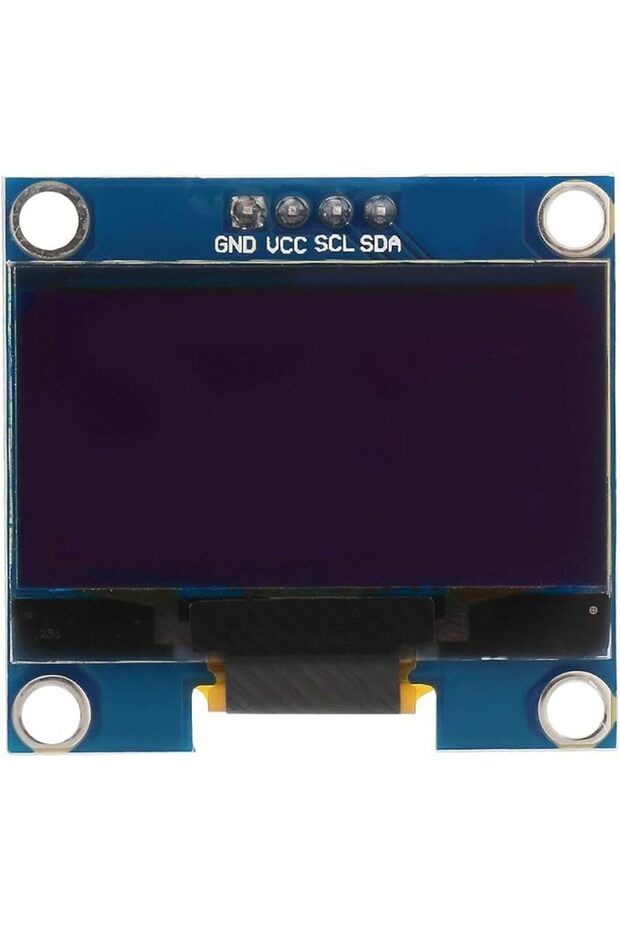 شاشة عرض OLED مقاس 1.3 بوصة بدقة 128×64 مع واجهة IIC I2C SPI تسلسلية، نص أبيض اللون