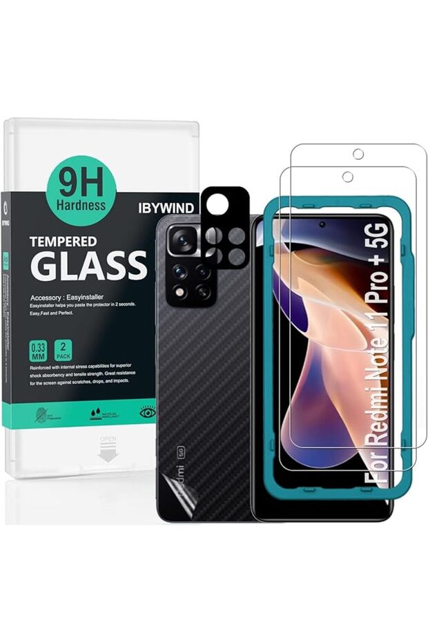 واقي شاشة متوافق مع Redmi Note 11 Pro+ 5G/Redmi Note 11 Pro Plus 5G 6,67 بوصة، معدني