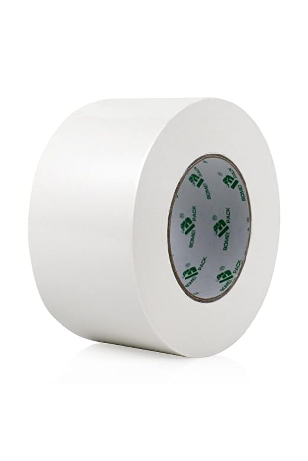 White Double Sided Carpet Securing Tape 72mm x 25m 1 Roll Extra Strong Sticky Heavy Duty