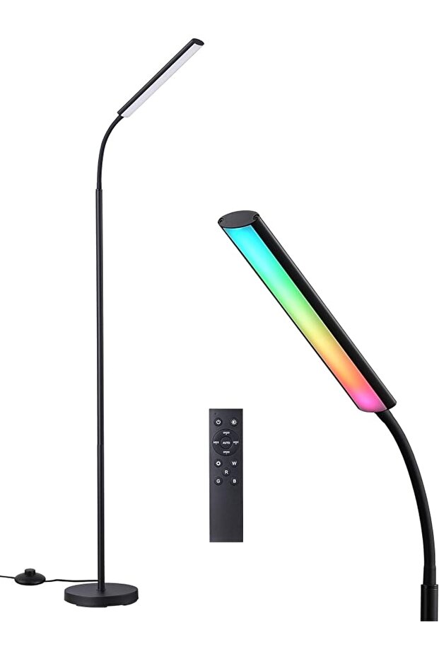 ايديشاين مصباح ارضي LED، وضع RGB وضوء دافئ 3000 كلفن مع تعتيم غير متدرج