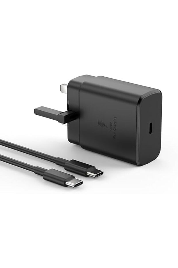 شاحن سريع USB-C بقوة 45 واط متوافق مع سامسونج جالاكسي