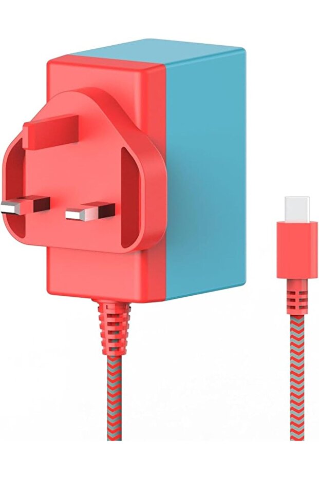 محول طاقة لجهاز نينتندو سويتش/سويتش OLED/لايت، شاحن حائط سريع 39 واط 15 فولت/2.6 أمبير بتقنية PD للسفر