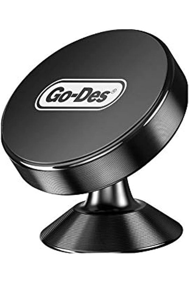 حامل GO-DES المغناطيسي الدوار 360 درجة للوحة القيادة، مناسب للهواتف الذكية المتعددة