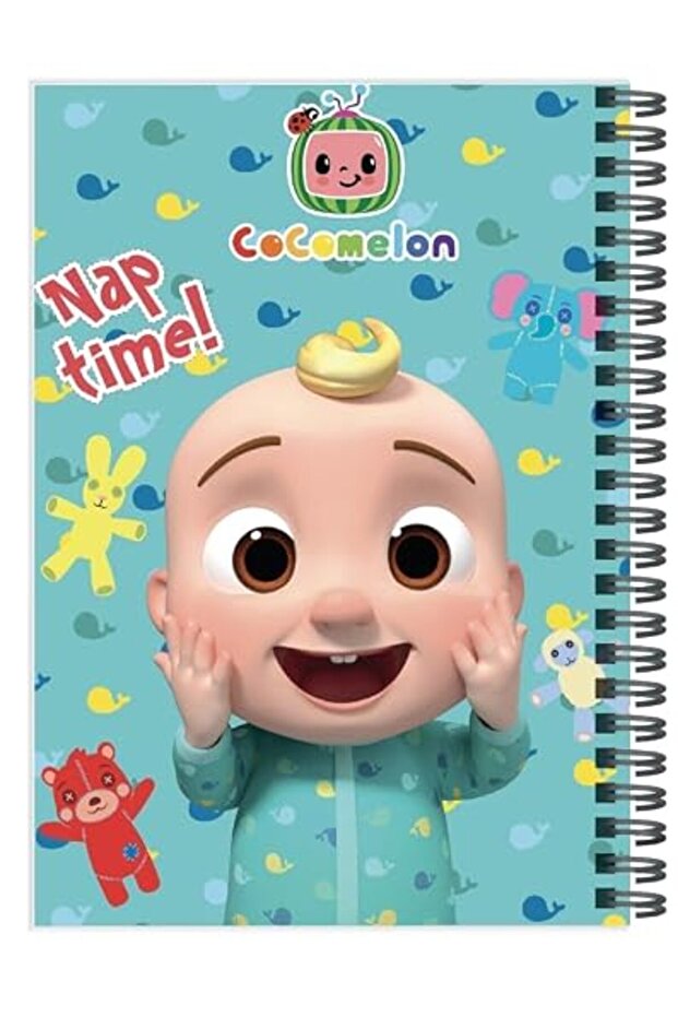 Cocomelon B5 Spiral Notebook Journal, Wirebound Ruled Sketch Book Notepad Diary Memo Planner for Sch