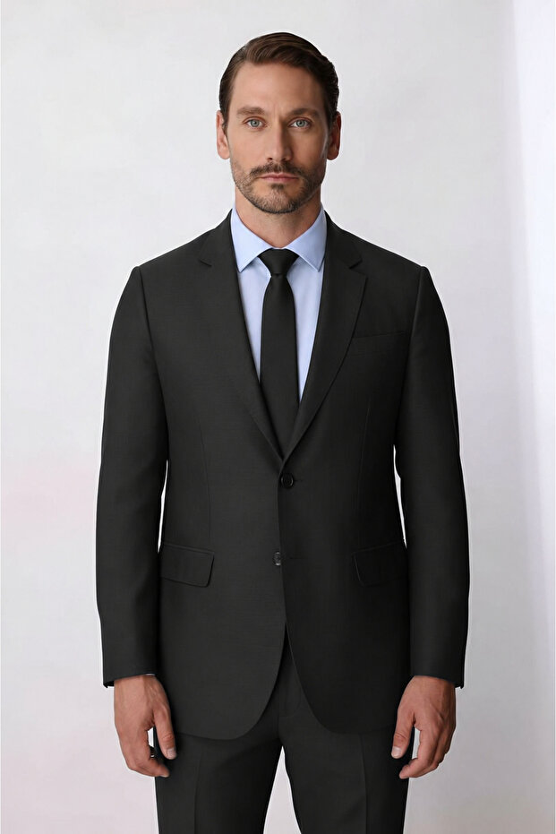 Men's Smoked Bari (4 Drop) Classic Suit