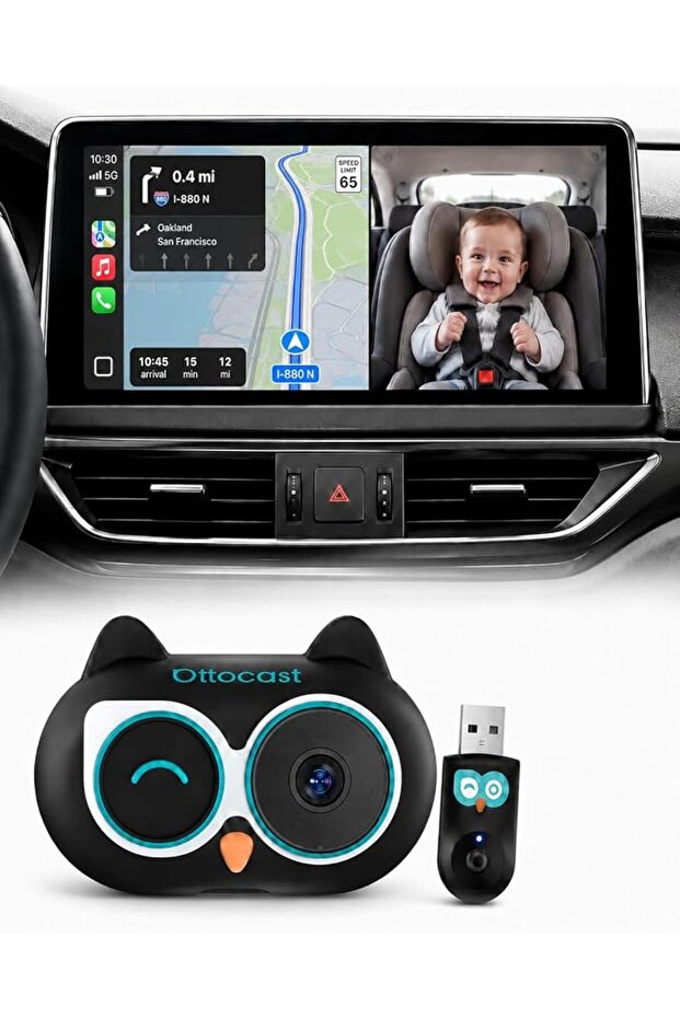 Baby Car Camera 2026,Wireless CarPlay Adapter (No Android Support)