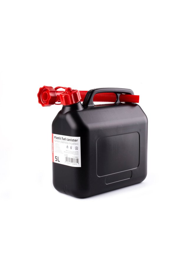 Plastic canister, black 5L