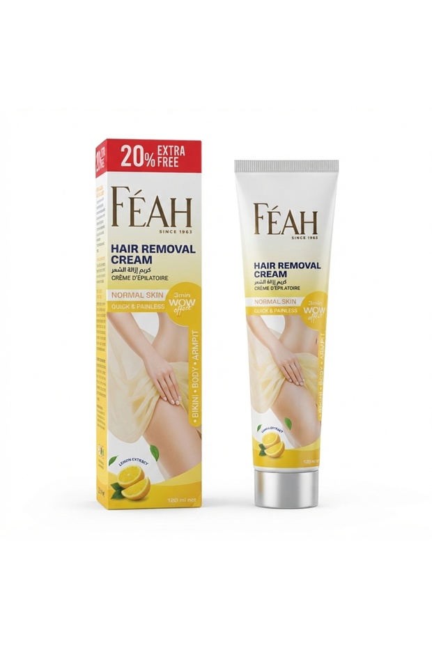 Hair Removal Cream Lemon 120ml - Body Hair Remover Cream