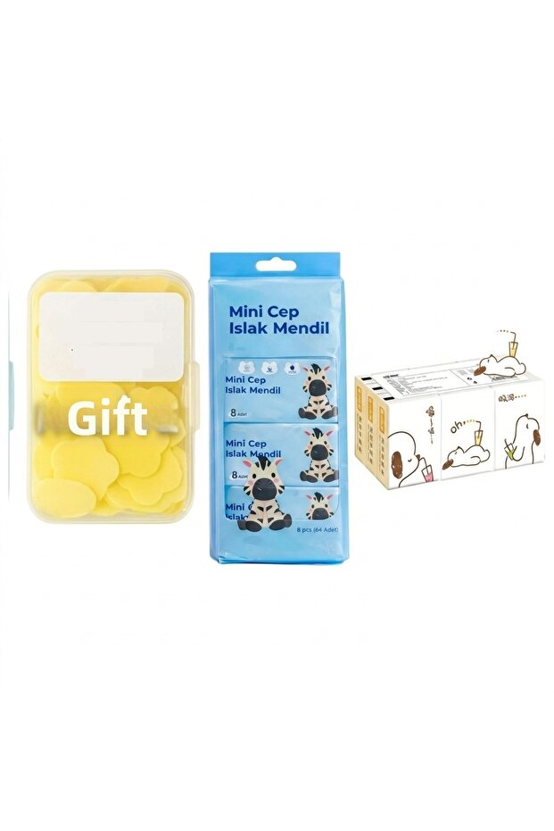 School Hygiene Set Wet Wipes -Napkins -Soap with Gift