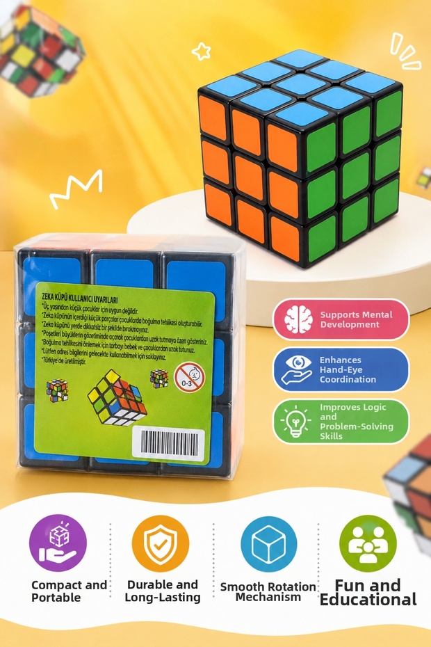 Colorful Intelligence Cube – Educational Toy for Attention, Logic, and Hand Dexterity