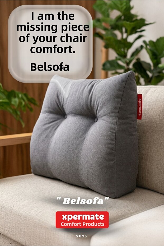 Belsofa Back and Lumbar Support Pillow Back Cushion for Sofa, Armchair, Tv and Gaming Chair