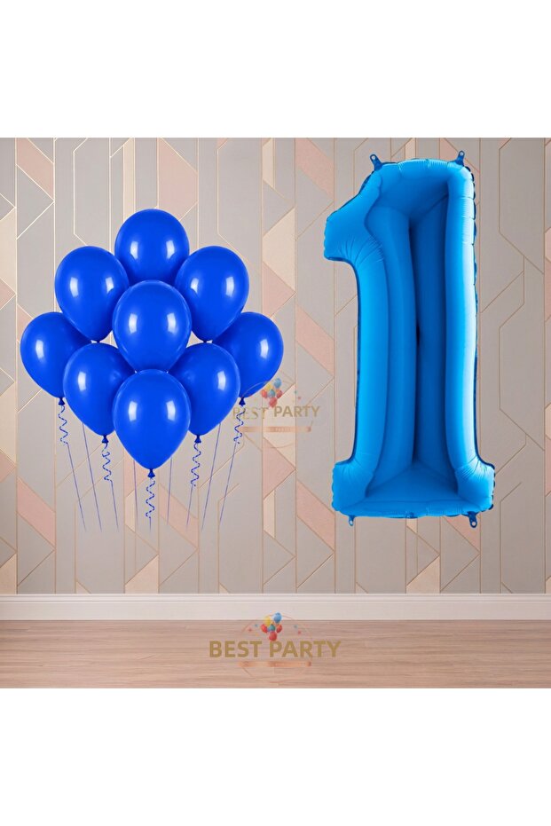 Best 1 Year Old Blue Themed Birthday Party Set