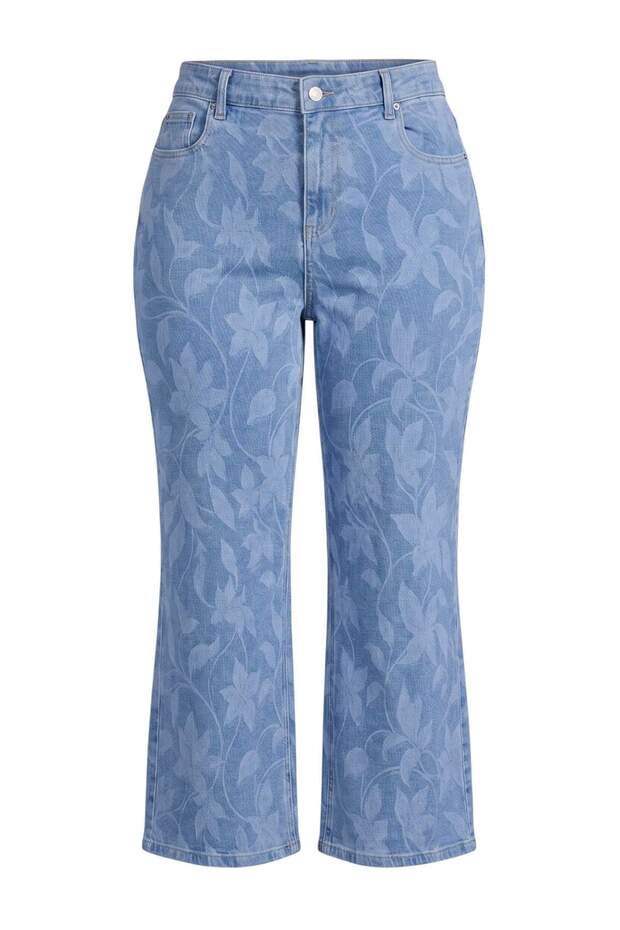 Mavi Desenli Büyük Beden Jeans TBBAW27CJ00042