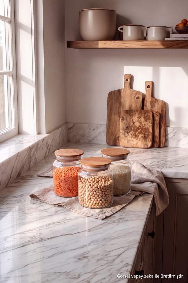 3-Piece Wooden Beech Lid Jar Set 635 Cc Tphaw27Kvn00004
