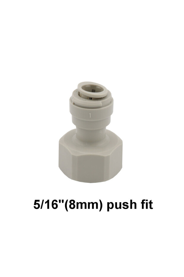 8mm 5/16" 3/8" Push In Speedfit to 5/8" Suits Keg Couplers and Tap Shanks Plastic Quick Connect Pipe