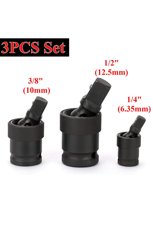 Cross-over Sub 3PCS Air Cannon Pneumatic Universal Joint-Socket Swivel Set 360 Degree Rotary Joint E
