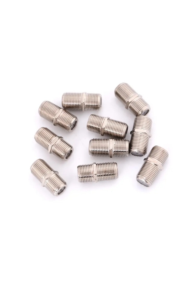 10PCS 10pcs/Pack Practical F Type Coupler UHF Adapter Connector Female F/F Jack RG6 Coax Coaxial Cab