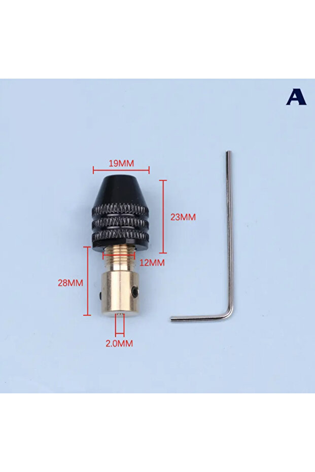 A- 2.0mm 1PC 0.3-3.4mm Universal Small Electronic Drill Bit Collet Mini Chuck Tool Set Fixture Clamp