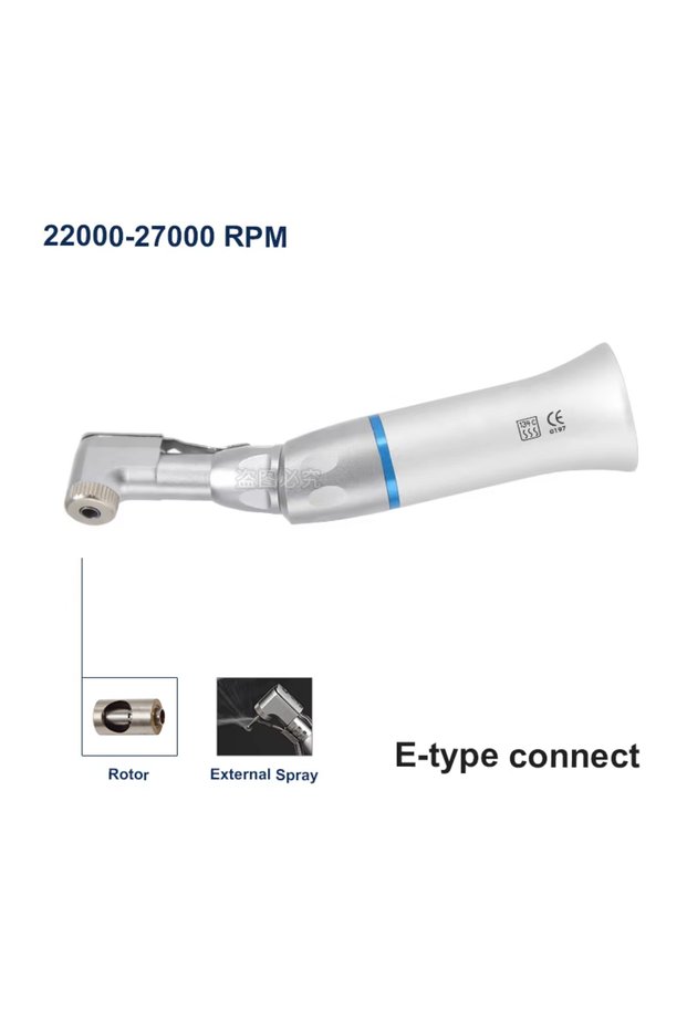 1 piece Dental Key Type Slow Low Speed Contra Angle Handpiece Stainless Steel Outer Water Spray 2200