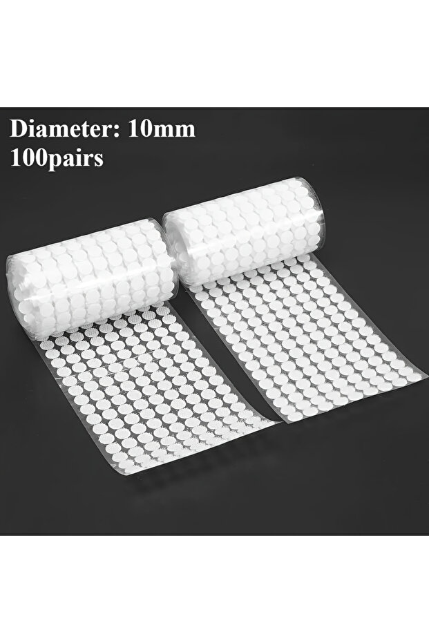 10mm 10mm 100pairs 100/1000 Pairs of 10/15/MM Round Strong Dot Tape, DIY Self-Adhesive Round Dot Tap