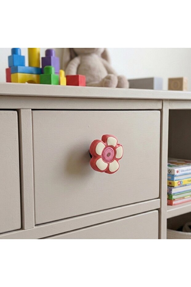 Children's Room Furniture Handle Cabinet Knob Daisy No:39