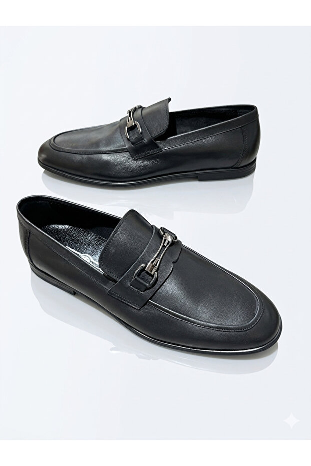 Men's Black Classic Genuine Leather Grooming & Suit Shoes: Durability and Elegance Combined