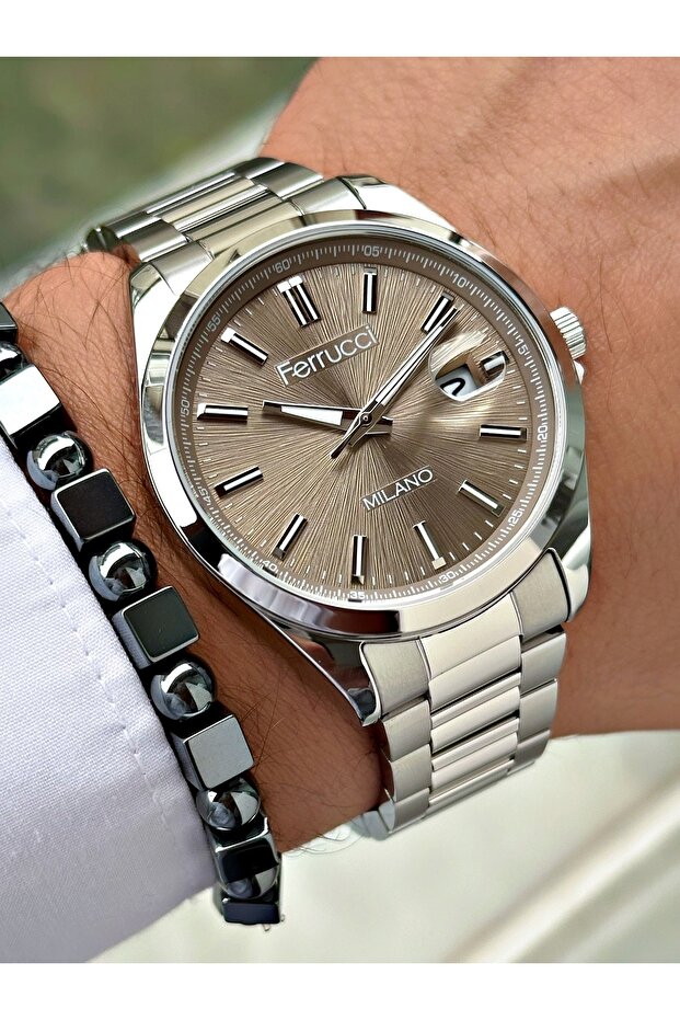 Funciton Functional Steel Strap Men's Wristwatch 3 Atm Water Resistance Gray Color