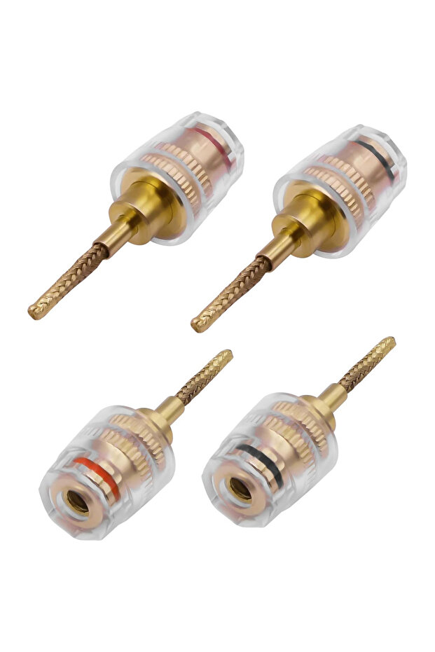 4PCS 2/4Pcs Banana Plug Adapter 4mm Female to 2mm Pin Gold Plated Test Probe Connector for Multimete