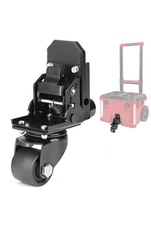 عجلات أمامية فولاذية مطورة، طقم عجلات دوارة من Packout مناسب لـ Milwaukee Packout Rolli...