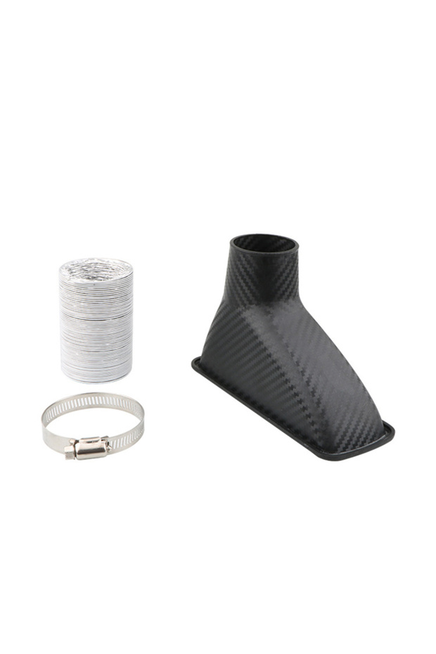 Square Universal Car Air Intake Pipe Hose Kit For Front Bumper Turbo Ram Air Cold Air Efficiency Eng
