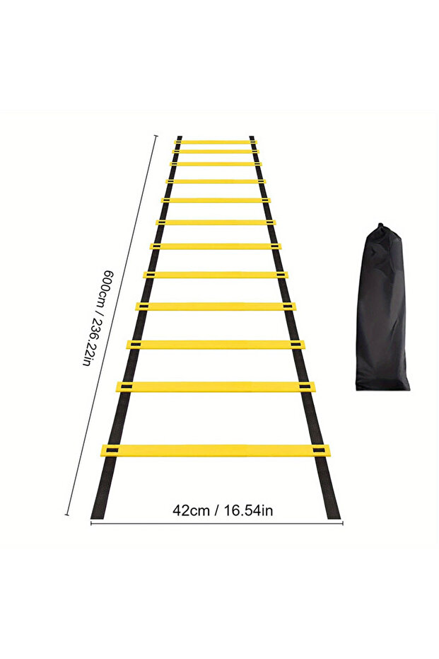 6m Agility Ladders with Nylon Straps for Speed Training Sports Flexibility Football Energy Ladder Eq