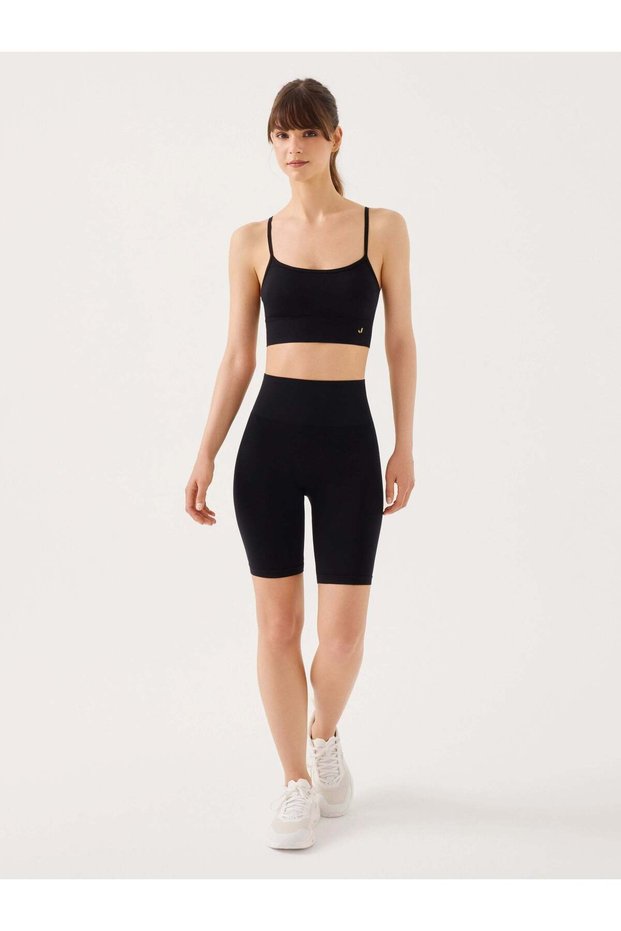 Vella High Waist Comfort Biker Leggings Black