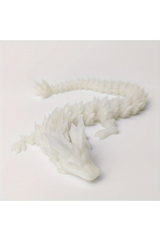 fluorescence 22cm Divine Dragon Statue Printed Night Light Dragon Sculpture Aquarium Decoration The