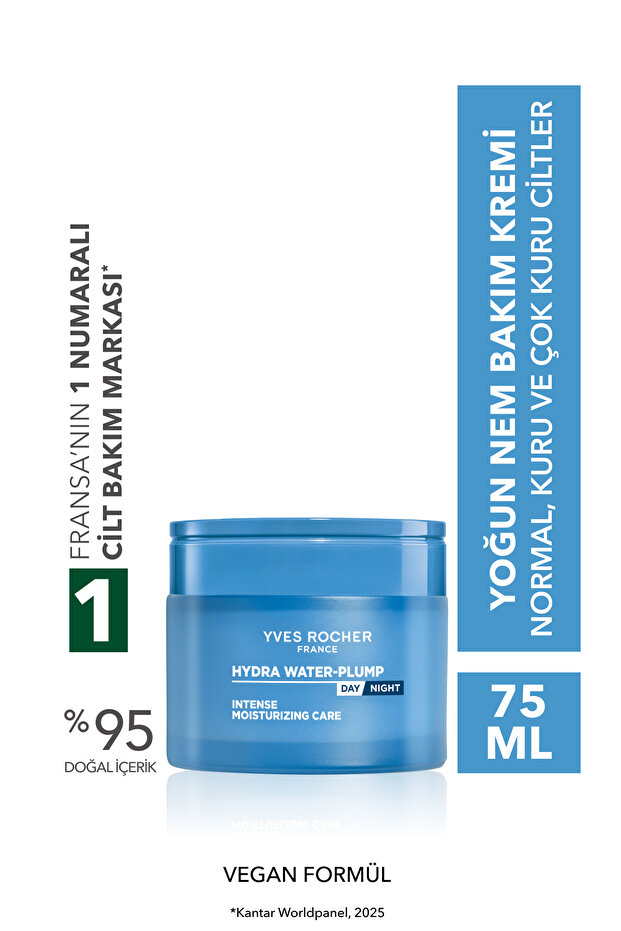 Intensive Moisture Care Cream-2X Hyaluronic Acid, Squalane-Hydra Waterplump Moisturizing Botanical Complex 75ml