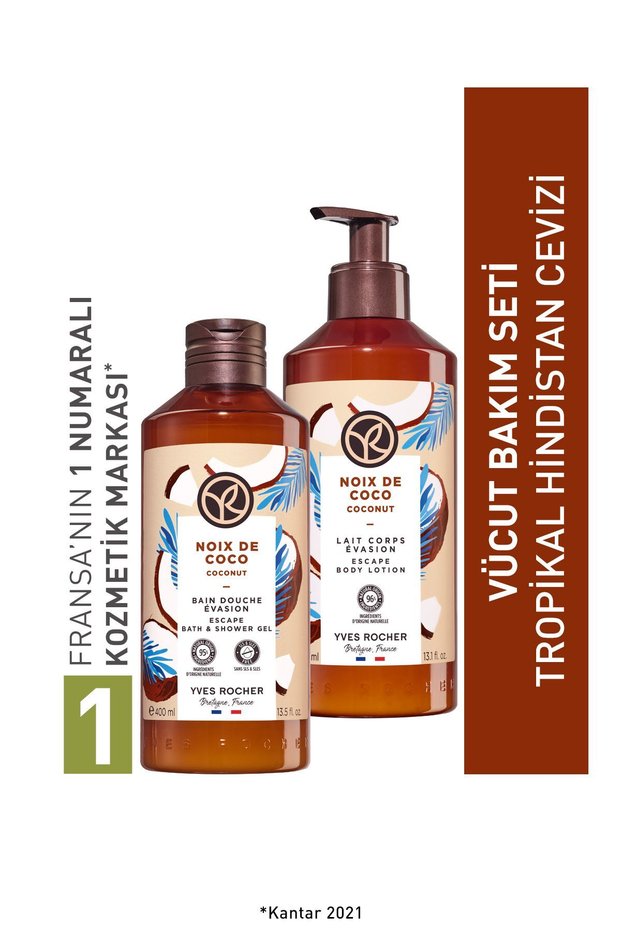 Coconut Refill Shower Gel Body Lotion Set-9916713