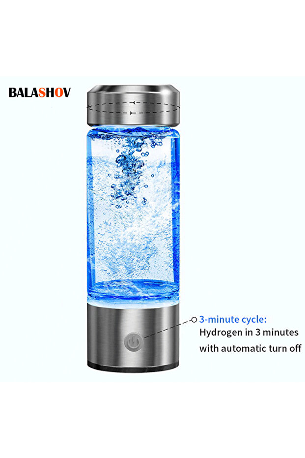 Portable Hydrogen Water Generator Alkaline Maker Rechargeable Water Ionizer Bottle Super Antioxidan
