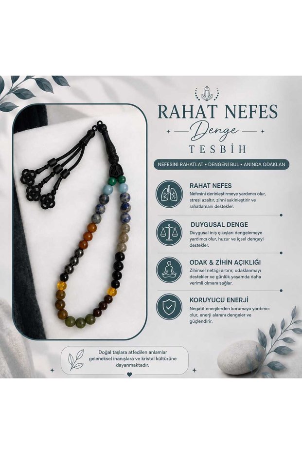 Comfortable, Breathable & Balanced Natural Stone Prayer Beads