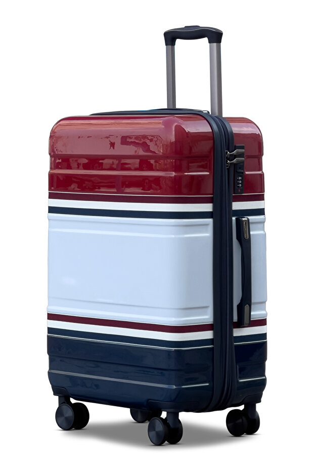 Travelus Expandable Printed PC Medium Checked 24 Inch (20-25kg) Luggage, Hard Shell, Lightweight, Combination Lock, Suitcase