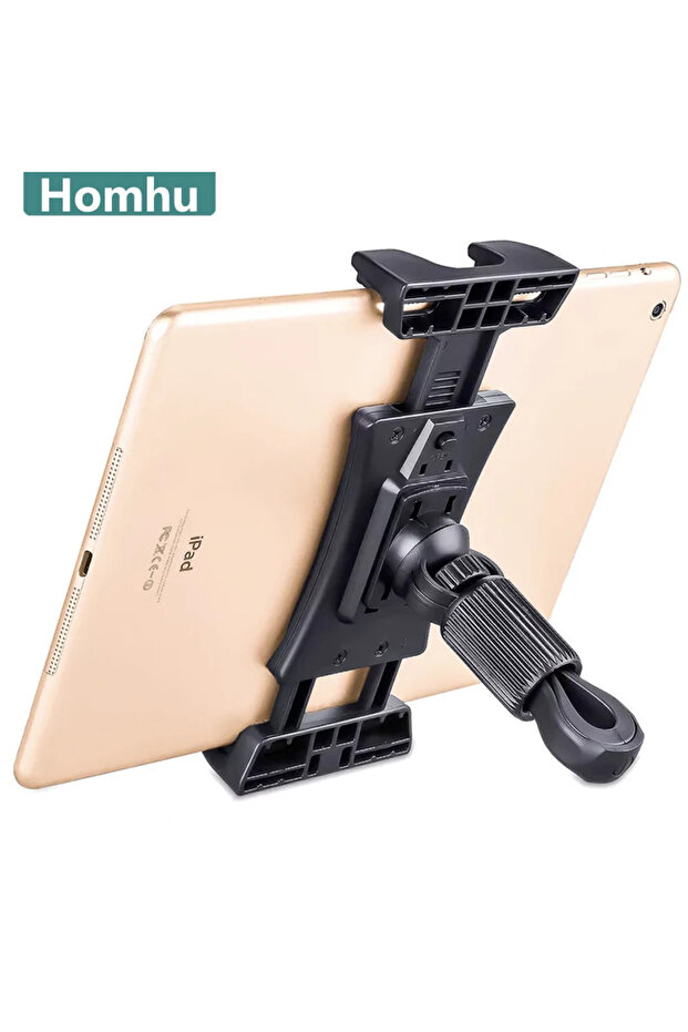Homhu Bike Tablet Holder Indoor Gym Treadmill Handlebar Clip Tablet Mobile Phone Stand Bracket for i
