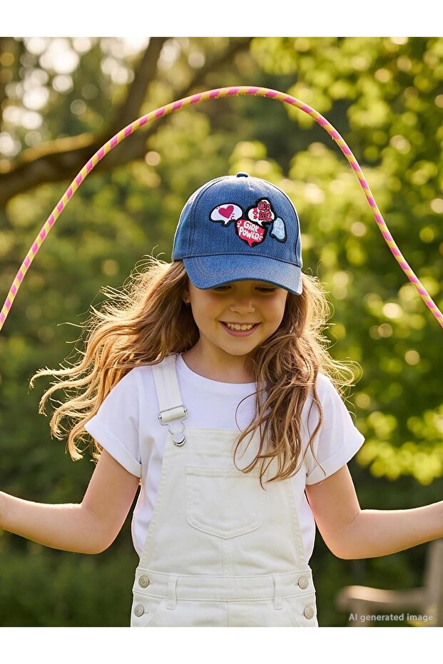 Girl Power 10-13 Years Old Girls' Cap Hat - Blue