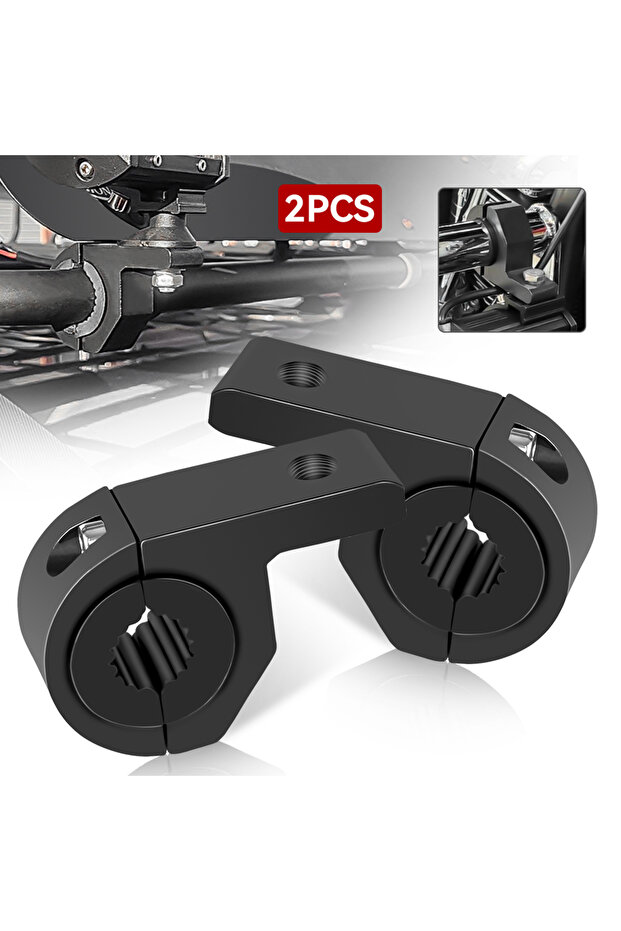 2PCS For Motorcycle Spotlights Motorcycle LED Headlight Clamps Brackets Tube Clamp Mount Kit Or Fog